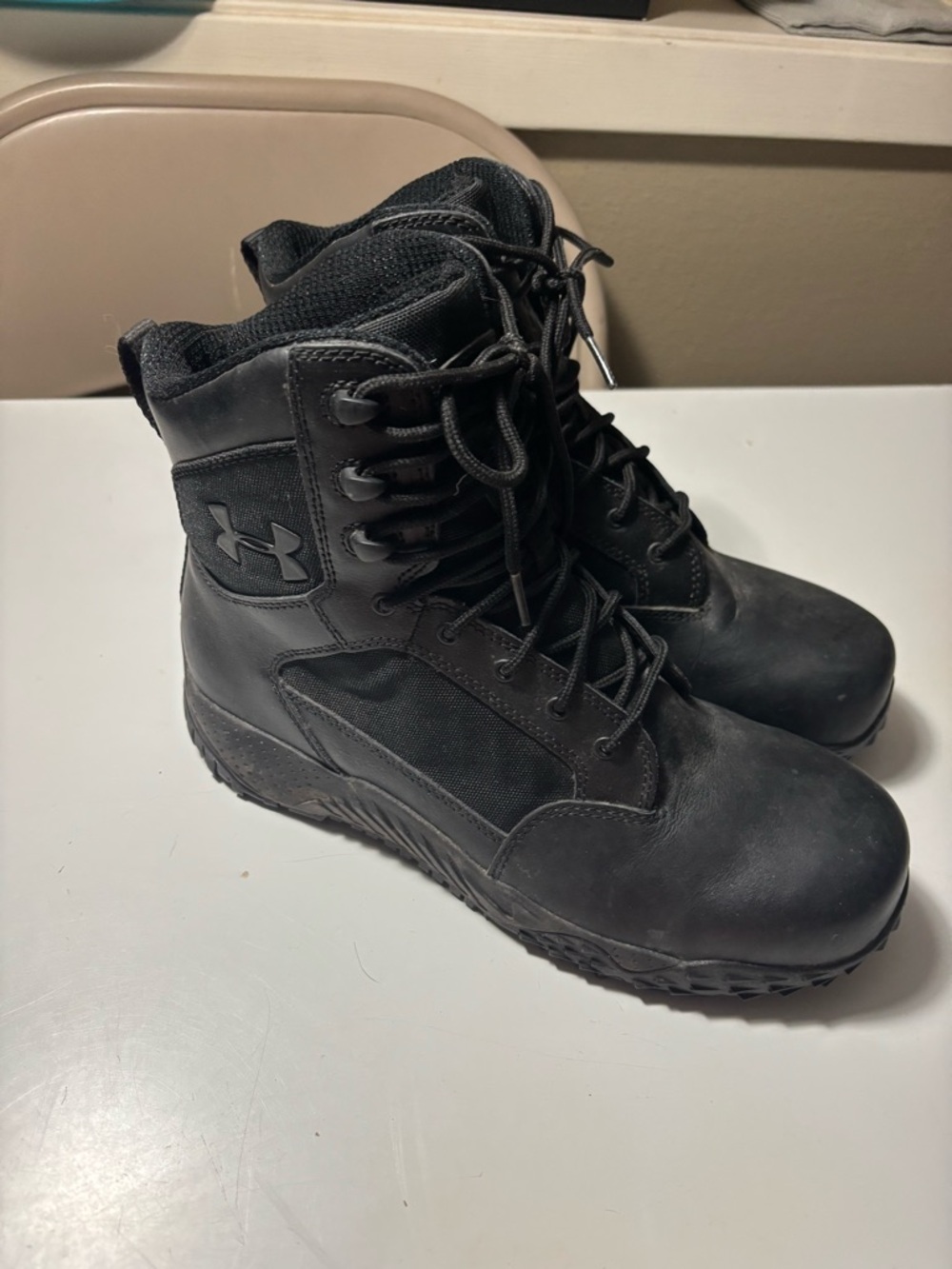 Under Armour 1276375-001 Black Tactical Boots Mens 8